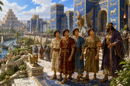 👑 FROM BABYLON TO THE ETERNAL KINGDOM | Chapter 1 – 👑 Miniseries 1: 🌍 From Jerusalem to Babylon | 🏰 Poem 6 – Arrival at the Palace