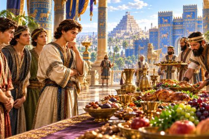 👑 FROM BABYLON TO THE ETERNAL KINGDOM | Chapter 1 – 🍇 Miniseries 2: 🙏 The Test of Faithfulness | 🍷 Poem 1 – The King’s Food