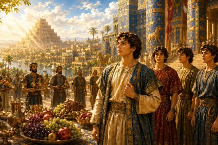 👑 FROM BABYLON TO THE ETERNAL KINGDOM | Chapter 1 – 🍇 Miniseries 2: 🙏 The Test of Faithfulness | 🤔 Poem 2 – Daniel’s Resolve