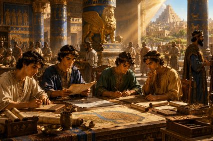 👑 FROM BABYLON TO THE ETERNAL KINGDOM | Chapter 1 – 🌟 Miniseries 3: 📖 Wisdom from Above | 🏛️ Poem 6 – Serving at the Court of Babylon
